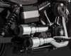 Harley Dyna Hi-Output Grenades 2-Into-2 Chrome/Black Exhaust - Image 2 of 0