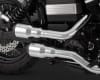 Harley Dyna Hi-Output Grenades 2-Into-2 Chrome/Black Exhaust - Image 4 of 0