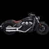 Indian Scout 2015-2023 PCX 3" Round Twin Slash Slip-On Mufflers Chrome by Vance & Hines - Image 1 of 0