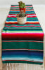 Mexican Classic Serape Table Runner - Multi Green - Image 2 of 0
