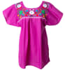 Mexican Embroidered Pueblo Blouse - Magenta - Image 1 of 0