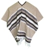 Mexican Wide Western Poncho - Light Brown - Image 1 of 0
