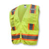 Radians SV6 Two Tone Surveyor Type R Class 2 Solid/Mesh Safety Vest - Green - Image 1 of 0