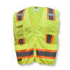 Radians SV6 Two Tone Surveyor Type R Class 2 Solid/Mesh Safety Vest - Green - Image 3 of 0