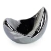 Scooped Silver Bowl in asymmetrical porcelain with a reflective silver finish - Image 2 of 0