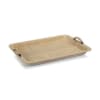 Airelles Raffia and Chambray Serving Tray - Image 1 of 0