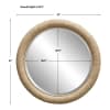Mariner Round Mirror, Natural - Image 2 of 0