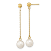 7-8MM Freshwater Pearl Dangle Earrings 10K - Image 1 of 0