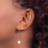 7-8MM Freshwater Pearl Dangle Earrings 10K - Image 2 of 0