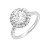 2 1/2ct Lab grown round brilliant cut halo ring - Image 3 of 0