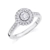 Round Halo style diamond engagement ring - Image 1 of 0