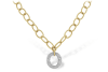 1ctw. PavÃ© Diamond Circle Pendant 14K Gold - Image 2 of 0
