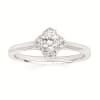 Diamond Halo Wedding Set in 14K White Gold - Image 2 of 0
