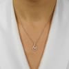 Rose Gold & Sterling Silver Diamond Pendant - Image 2 of 0
