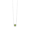 Peridot & Diamond Pendant in 10K White Gold - Image 2 of 0