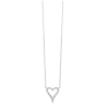 Dainty Diamond Heart Pendant in 10K White Gold - Image 1 of 0