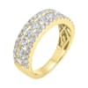 Three Row 1.50ctw Diamond Band in 14K Yellow Gold - Image 2 of 0