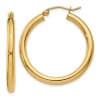 14K Polished 3mm Tube Hoop Earrings - Image 1 of 0