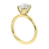 Diamond Solitaire Engagement Semi Mount Ring for 2ct Oval - Image 1 of 0