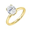 Diamond Solitaire Engagement Semi Mount Ring for 2ct Oval - Image 2 of 0