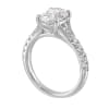 14K White Semi Mount for 2 Ct Oval Center - Image 2 of 0