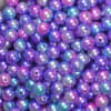 10mm Jewel Tone Ombre Faux Pearl Beads sold in packages of 50 beads - Image 2 of 0