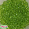 12mm Clear Lime Green Abacus Acrylic Beads - Image 1 of 0