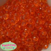 12mm Clear Orange Abacus Acrylic Beads - Image 1 of 0