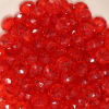 12mm Clear Red Abacus Acrylic Beads - Image 4 of 0
