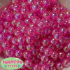 12mm Hot Pink AB Finish Clear Acrylic Bubblegum Bead - Image 2 of 0