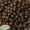 12mm Brown Faux Pearl Bead with Rhinestones sold in packages of 50 beads - Image 1 of 0