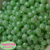 12mm Lime Faux Pearl Bead with Rhinestones sold individually - Image 2 of 0