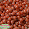 12mm Orange Faux Pearl Bead with Rhinestones sold individually - Image 2 of 0