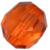 12mm Clear Orange Faceted Acrylic Bubblegum Bead - Image 1 of 0
