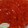 12mm Clear Orange Faceted Acrylic Bubblegum Bead - Image 2 of 0