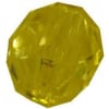12mm Clear Yellow Faceted Acrylic Bubblegum Bead - Image 1 of 0
