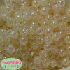 12mm Cream Crackle Bubblegum Beads sold in packages of 50 beads - Image 1 of 0