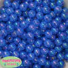 12mm Royal Blue Crackle Bubblegum Beads sold in packages of 50 beads - Image 1 of 0