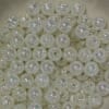 12mm White Crackle Bubblegum Beads sold in packages of 50 beads - Image 2 of 0
