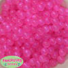 12mm Hot Pink Frost Acrylic Bubblegum Beads sold in packages of 50 beads - Image 1 of 0