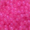12mm Hot Pink Frost Acrylic Bubblegum Beads sold in packages of 50 beads - Image 2 of 0