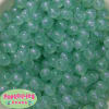 12mm Acrylic Mint Frost Bubblegum Beads sold by the bead - Image 2 of 0