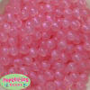 12mm Pink Frost Acrylic Bubblegum Beads sold in packages of 50 beads - Image 1 of 0