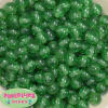 12mm Emerald Green Glitter Bubblegum Beads - Image 2 of 0