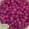 12mm Hot pink Glitter Bubblegum Beads - Image 2 of 0