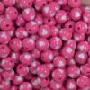 12mm hot pink with white heart resin Bubblegum Beads - Image 2 of 0
