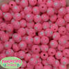 12mm pink with white heart resin Bubblegum Beads - Image 1 of 0