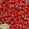 12mm Red with white heart resin Bubblegum Bead - Image 2 of 0