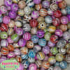 12mm Multi Colored Marble Beads sold in packages of 40 beads - Image 1 of 0