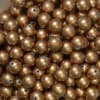 12mm matte gold acrylic faux pearl bead 2mm - Image 2 of 0